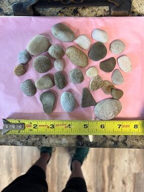 River rocks from the Potomac River Natural Multi-Color Stones